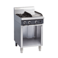 Moffat Cobra Gas 2 Hobs and 300mm Grill On Open Cabinet Base 