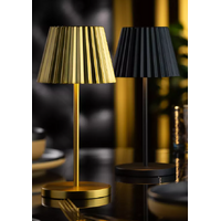 Dominica 260mm LED Cordless Lamp-Brushed Gold Lampa