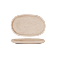 210mm Oval Plate Sierra Beige, Naturals by TK (Boxed in 48)