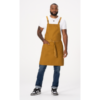 Lockharte Canvas Cross Over Back Apron Mustard (pair with strap XNS07)