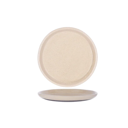 205mm Round Plate Sierra Beige, Naturals by TK (Boxed in 30)