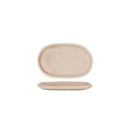 210mm Oval Plate Sierra Beige, Naturals by TK (Boxed in 48)