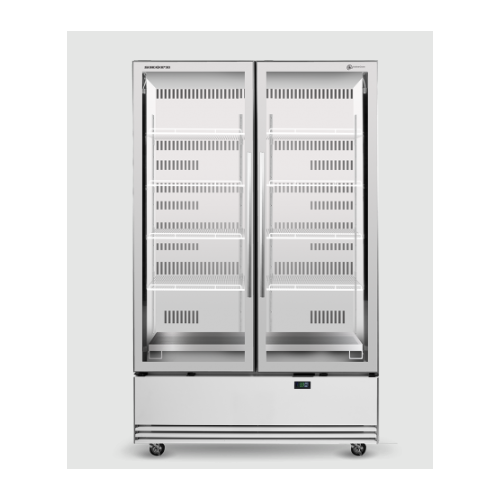 Skope Double Glass Door Chiller with Bottom Motor 1079 Ltrs - 1280x795x2005mmH (Five Year Warranty on Active Core)