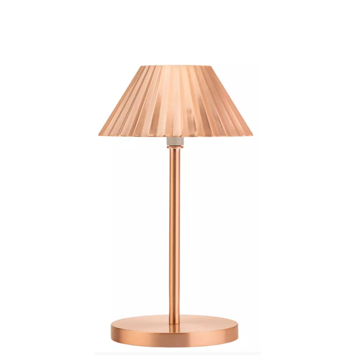 Aruba 230mm LED Cordless Lamp- Brushed Copper Lampa